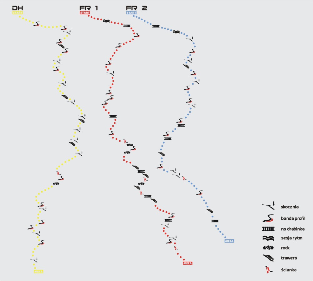 mapa tras na górze Laworta Ustrzyki dolne