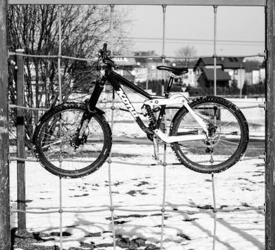 black and white